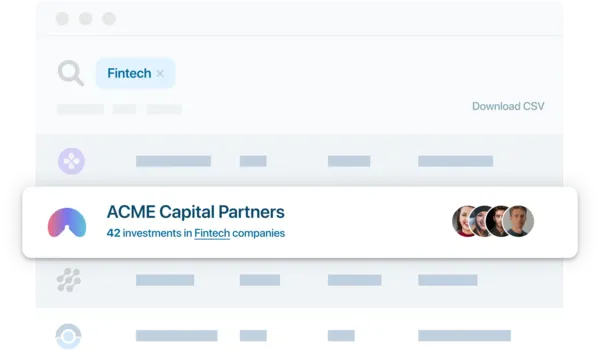 Investor lists are generated based on your criteria